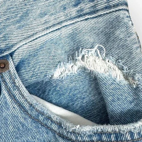 Levi's Premium Baggy Dad Jeans Women's 24x30 Distressed Relaxed Fit Big E Tag - Picture 5 of 15